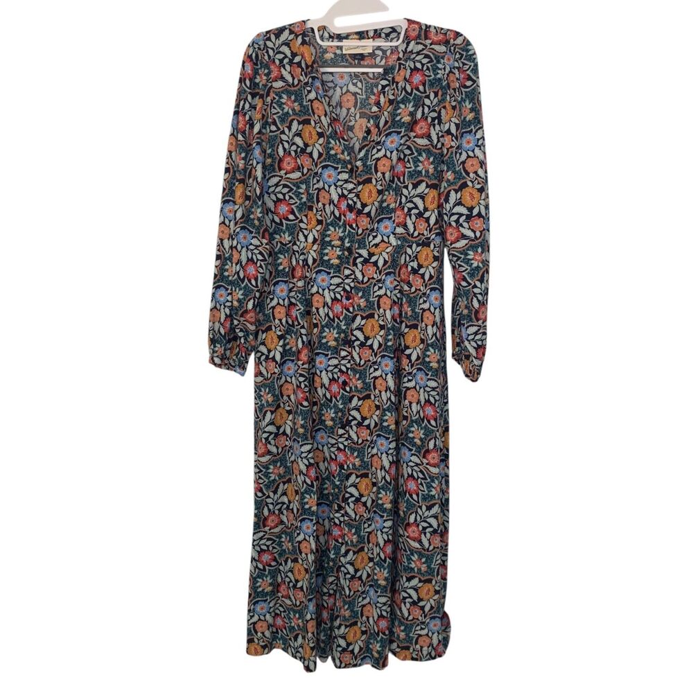 Universal Thread Womens Cottagecore Prairie Floral Midi Dress S Boho Hippy